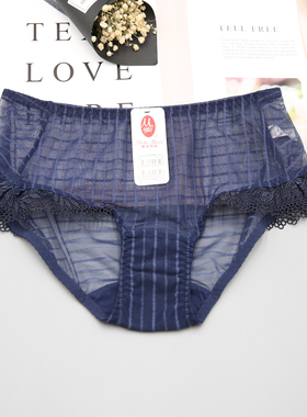 包邮台湾曼黛玛琏时尚性感网纱蕾丝内裤F861007