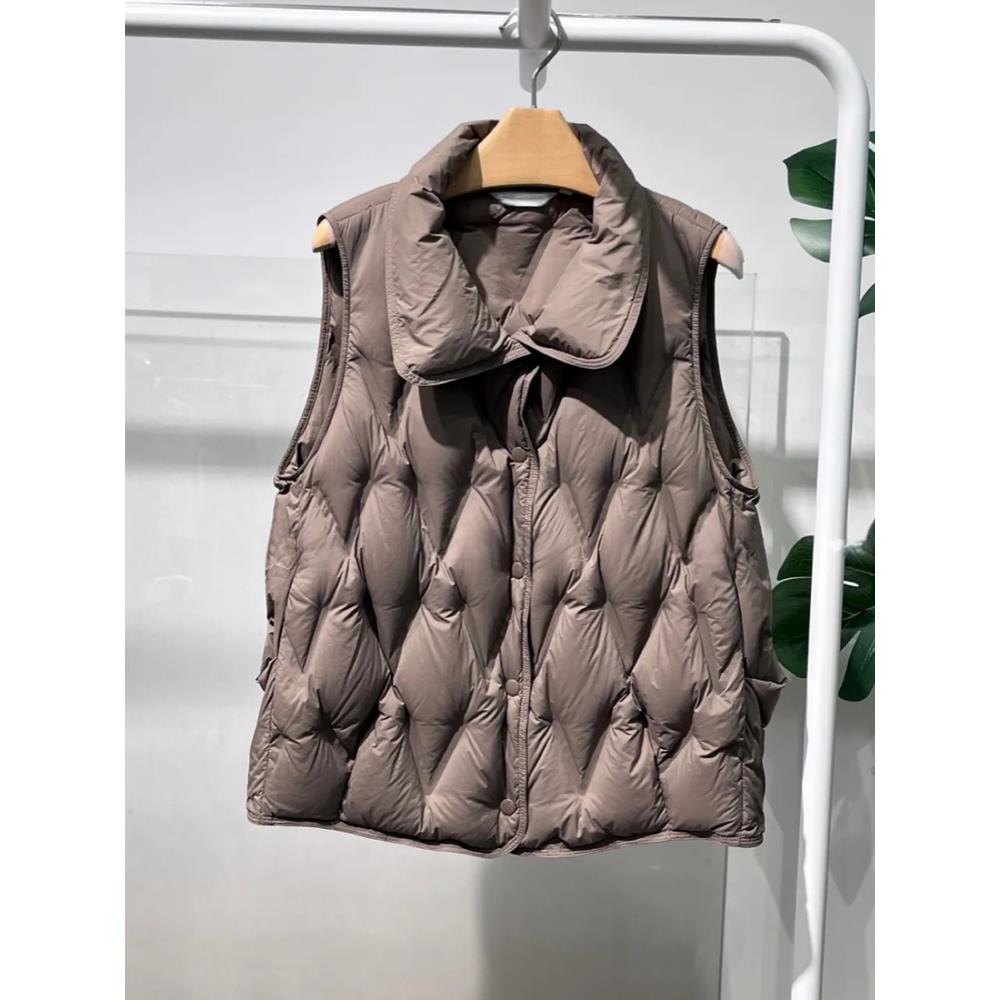 MM麦麦2025秋冬新款时尚休闲90鹅绒羽绒马甲女背心上衣5GA280851
