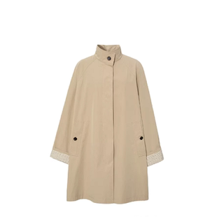 MM商场同款2026春季新款时髦立领风衣外套女1H1960351+1H1960011