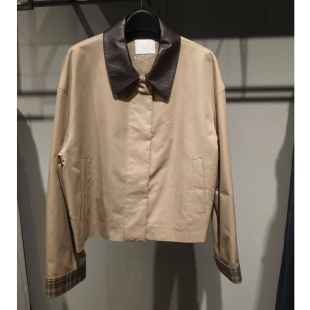 短外套女1G7611161 通勤外出撞色POLO领长袖 商场同款 伊折扣25秋季