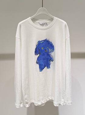 MM商场同款2026春季新款卡通风图案长袖针织衫T恤女上衣4H2201151