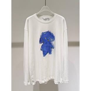 MM商场同款2026春季新款卡通风图案长袖针织衫T恤女上衣4H2201151