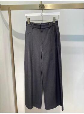 商场同款伊折扣25秋季新品时尚百搭高腰直筒西装休闲裤1GA151481