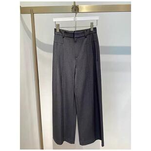 伊折扣25秋季 休闲裤 新品 百搭高腰直筒西装 1GA151481 时尚 商场同款