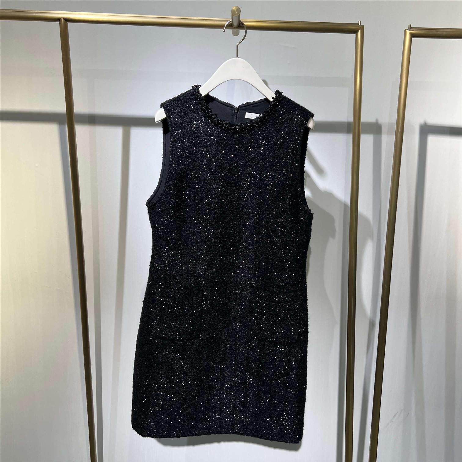 商场同款诗折扣2025冬新款时尚百搭小香风无袖连衣裙女3GC190251