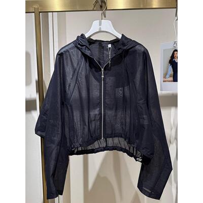MM商场同款2026春夏新款潮流简约时尚连帽长袖短外套女1H4210281G