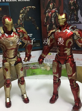 国产 SHF钢铁侠3 mk43 ironman MK42 可动手办模型摆件 配送沙发