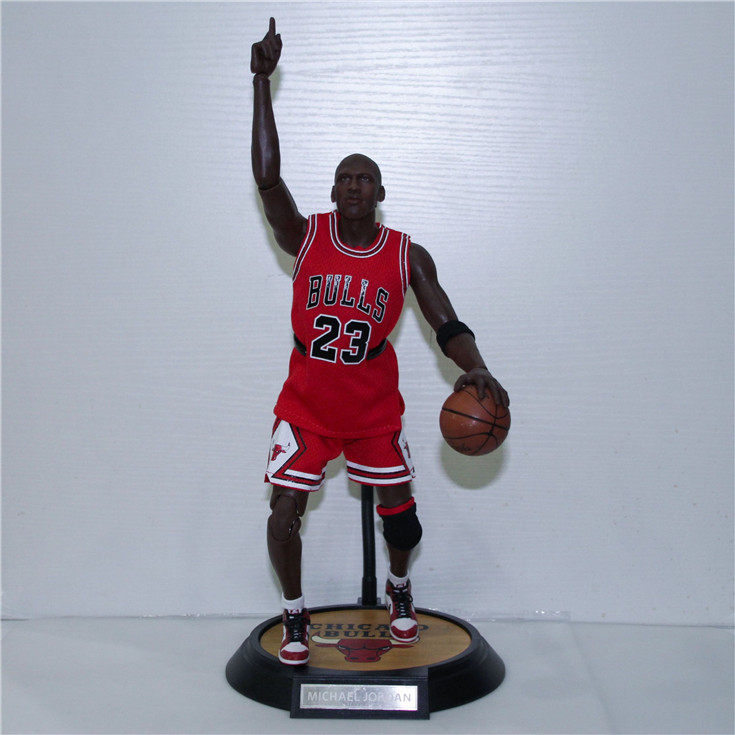 NBA球星明星 Michael Jordan 乔丹 23号红衣 1/6可动手办模型摆件