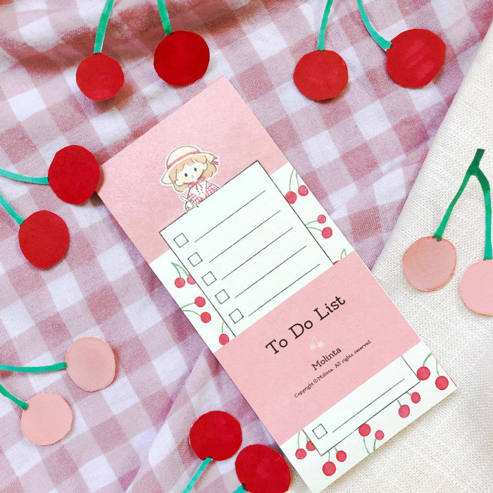 卓大王原创甜甜任务条便签分装任务管理无粘性便携本可书写便签纸