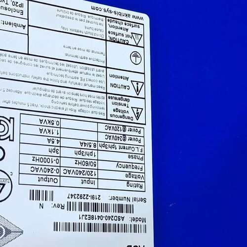 议价AKRIBIS雅科贝斯驱动器 ASD240-0418S1J1可维修