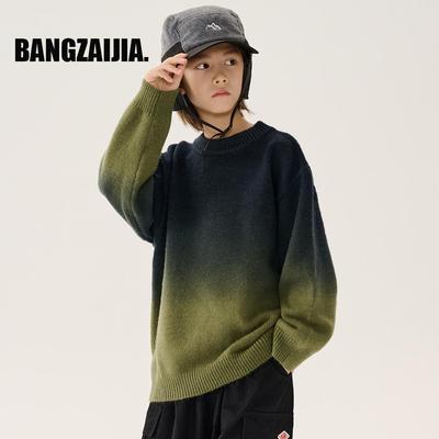 渐变色毛衣男女童秋冬新款