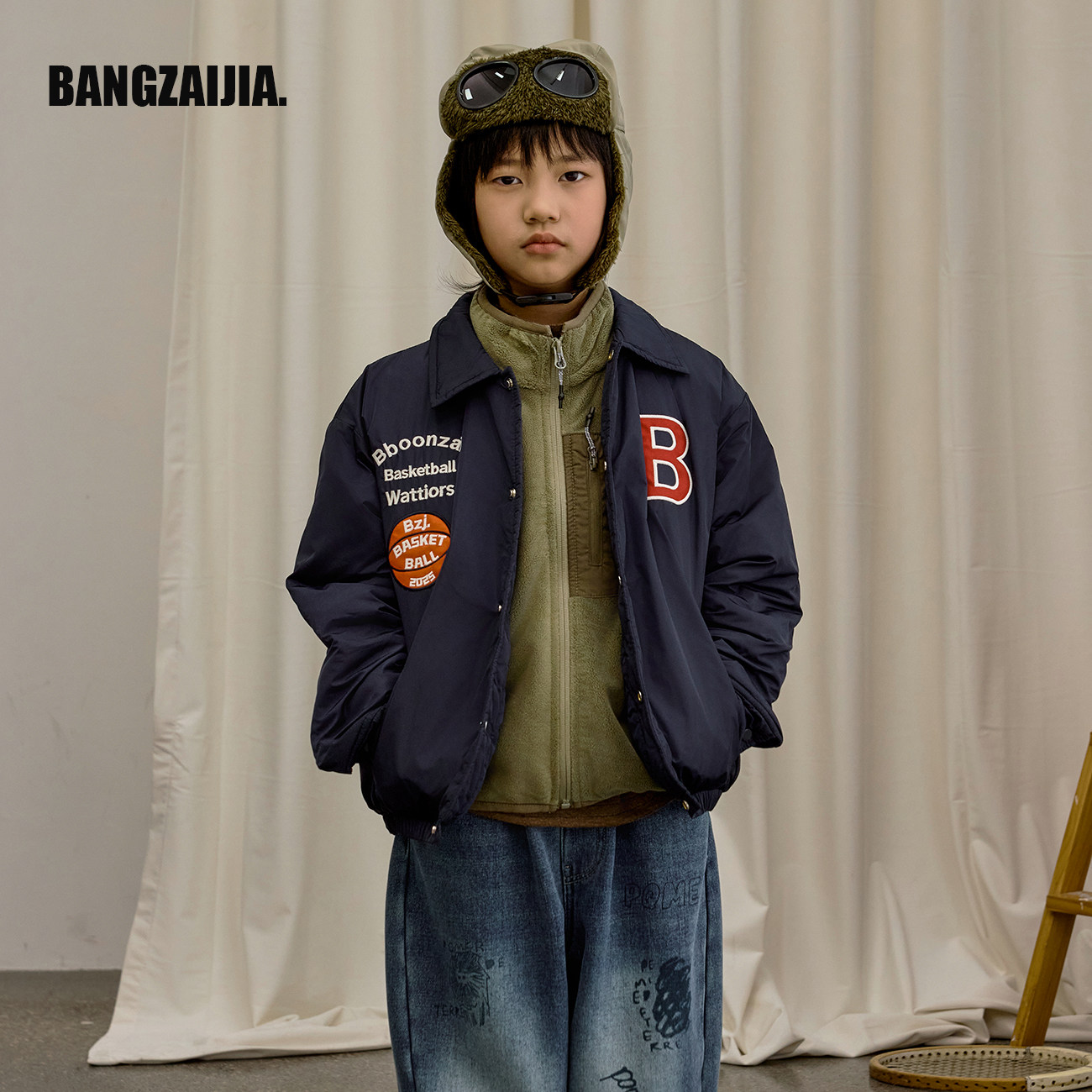 儿童冬季新款夹棉字母刺绣美式棒球夹克男童加厚户外保暖外套,童装/婴儿装/亲子装,棉袄/棉服,淘宝优惠券,粉丝福利购,淘宝优惠卷