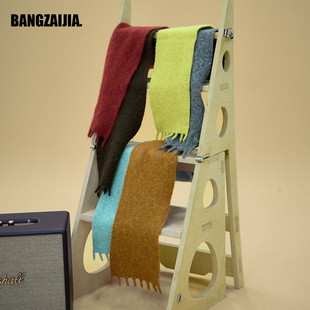 韩版儿童拼色仿羊绒柔软保暖围巾冬季男女童保暖针织围脖百搭