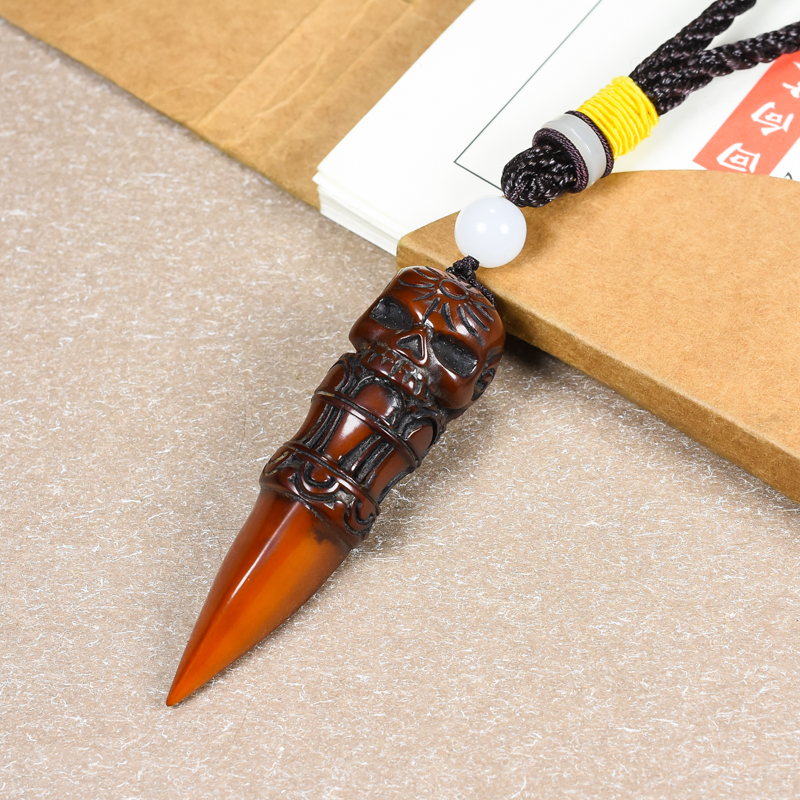 男女牦牛角法器手把件吊坠挂件