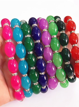 礼品多色路路通女士仿玉手链