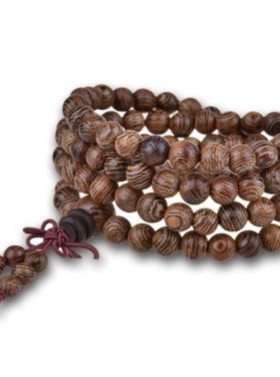 鸡翅木顺纹多圈手链饰品礼物佛珠