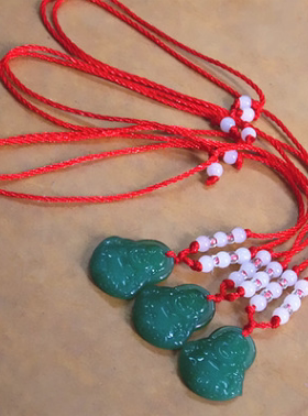 串珠佛像项链小礼品吊坠