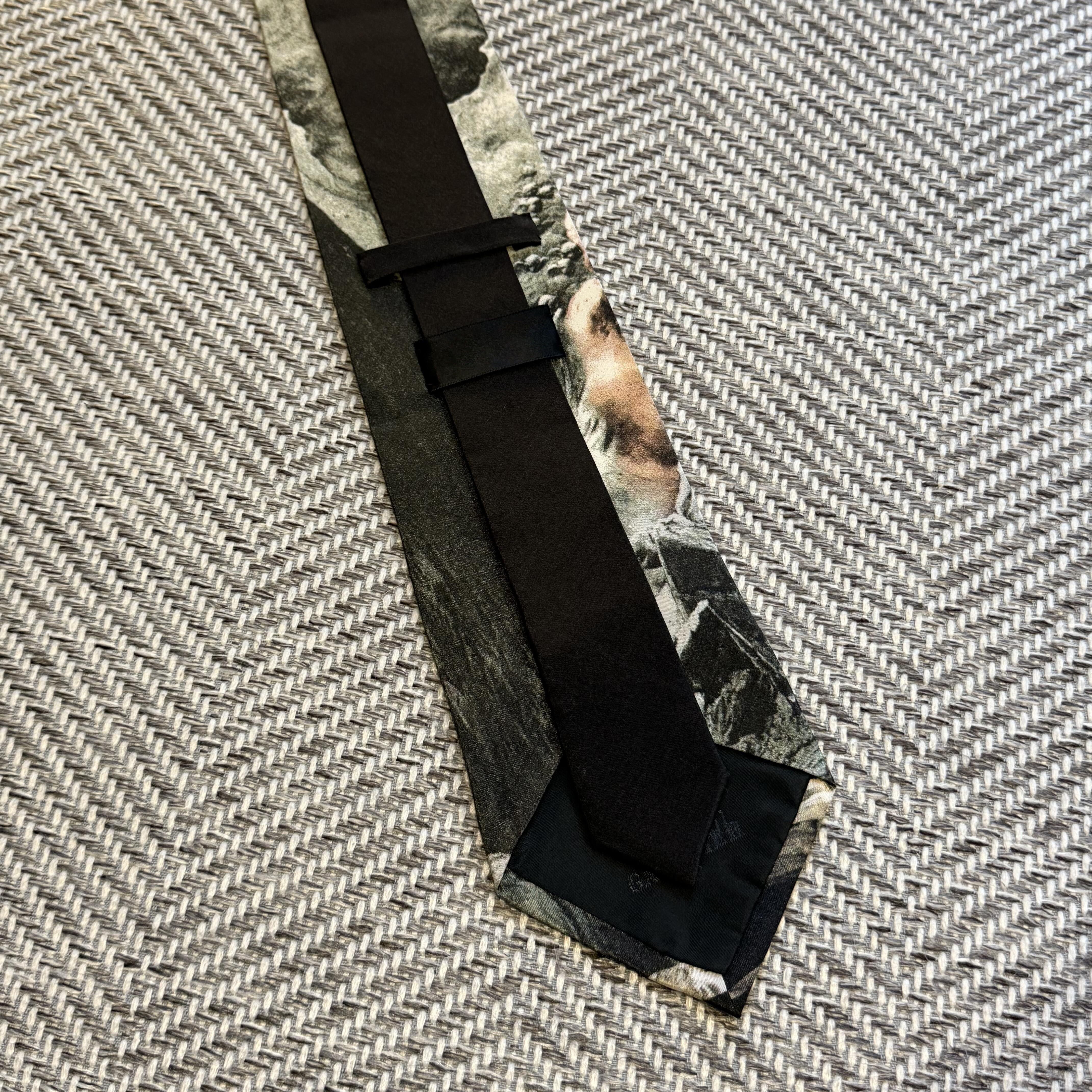 复古印花真丝手打领带商务轻奢