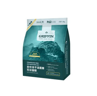 贵芬P系列 贵芬猫粮全价冻干溶菌酶无谷猫粮八种肉 6.8kg 1.8kg