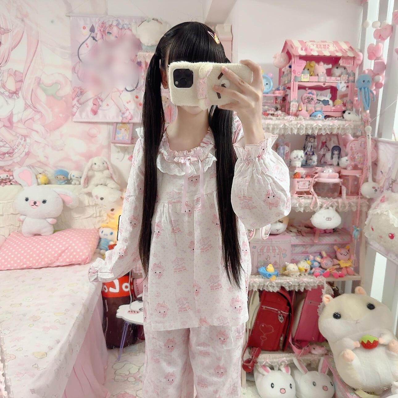 美乐蒂萌系春秋宿舍睡衣套装