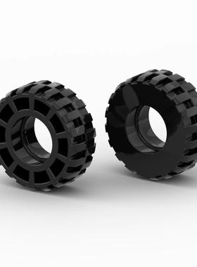 国产积木兼容乐高35578 轮胎37x14mm可配55982十字孔55981圆孔