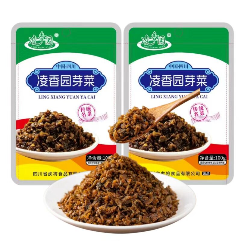 凌香园无沙芽菜100g袋四川特产燃面小袋重庆小面方便携带