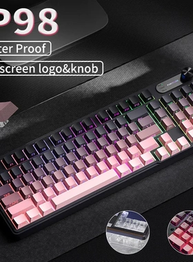 FURYCUBE IP98机械手感防水键盘电脑游戏电竞高颜值有线静音键盘