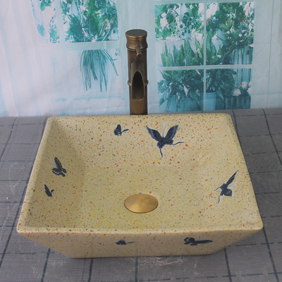 正方形洗漱间陶瓷台上盆洗手脸盆