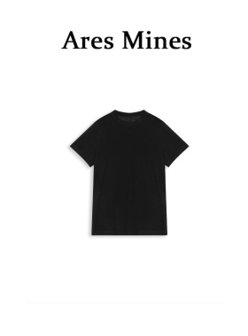 【盛朗熙Ares Mines】老钱极简 软糯舒适基础款微透圆领纯色T恤
