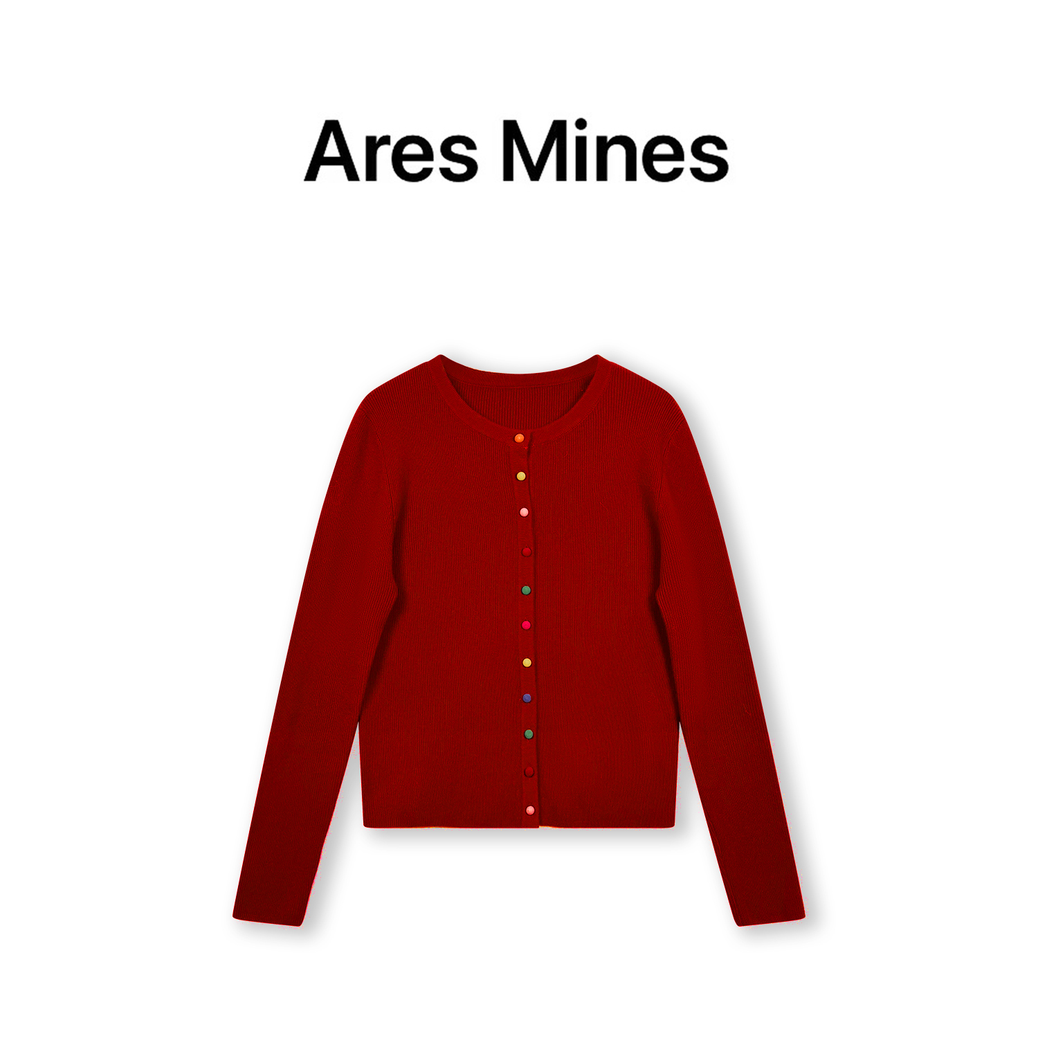 【Ares Mines】个性时尚 高密绵羊绒针织开衫