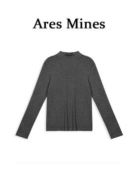 【盛朗熙Ares Mines】月光摇篮 半高圆领多色纯色修身显瘦打底衫