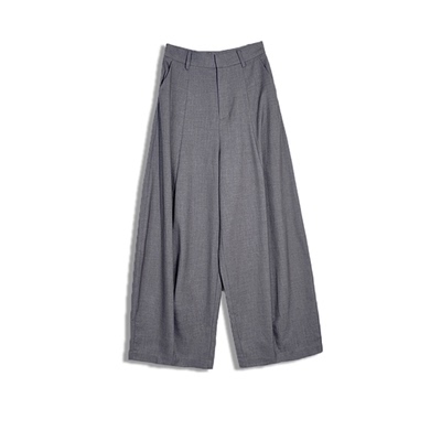 【盛朗熙Ares Mines】复古极简 松弛高级垂感松紧腰拖地裤