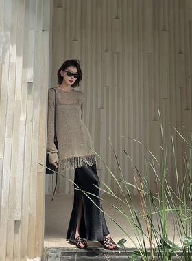 【盛朗熙Ares Mines】夜幕巴黎 高腰气质款包臀鱼尾半身裙