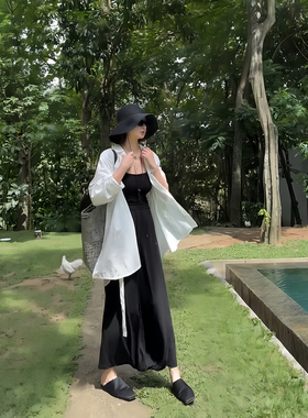 【盛朗熙Ares Mines】霜月薄纱 row风极简系带宽松白衬衫清透外套