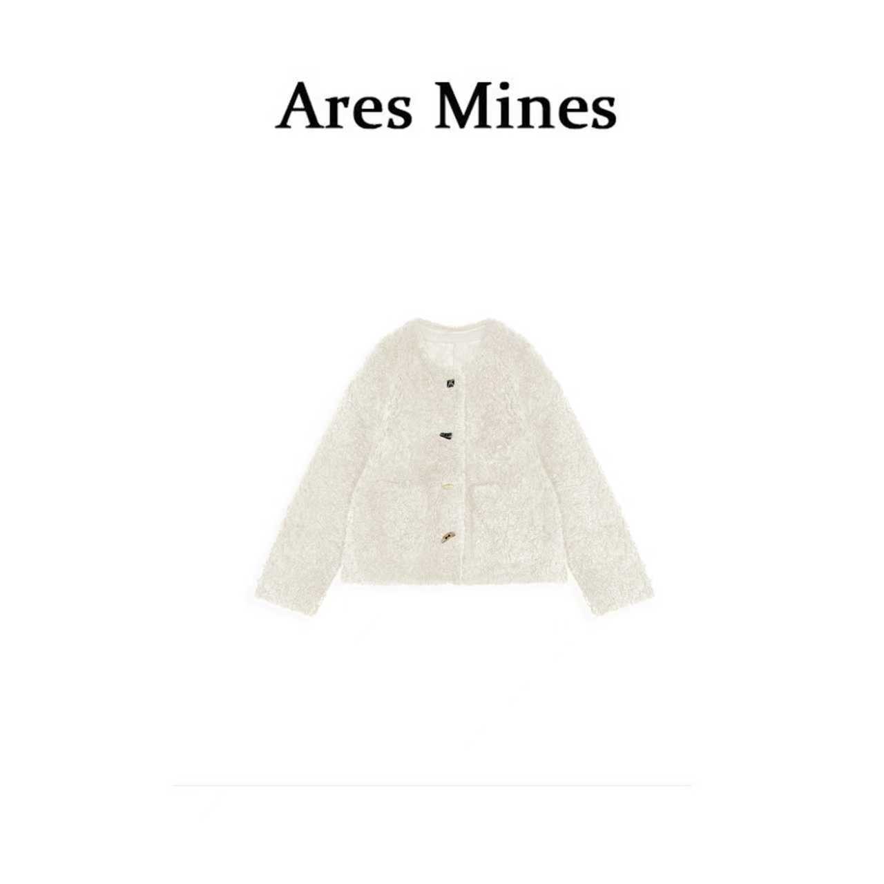 【盛朗熙Ares Mines】绒绒暖意 温柔风秋冬皮毛一体短款皮草外套