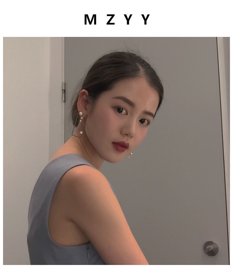 MZYY 网红款几何耳环 包邮费 925银针