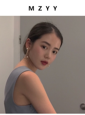 MZYY网红款几何耳环包邮费925