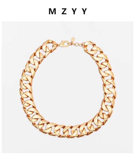 ZARA 粗犷简约锁骨项链 包邮费u