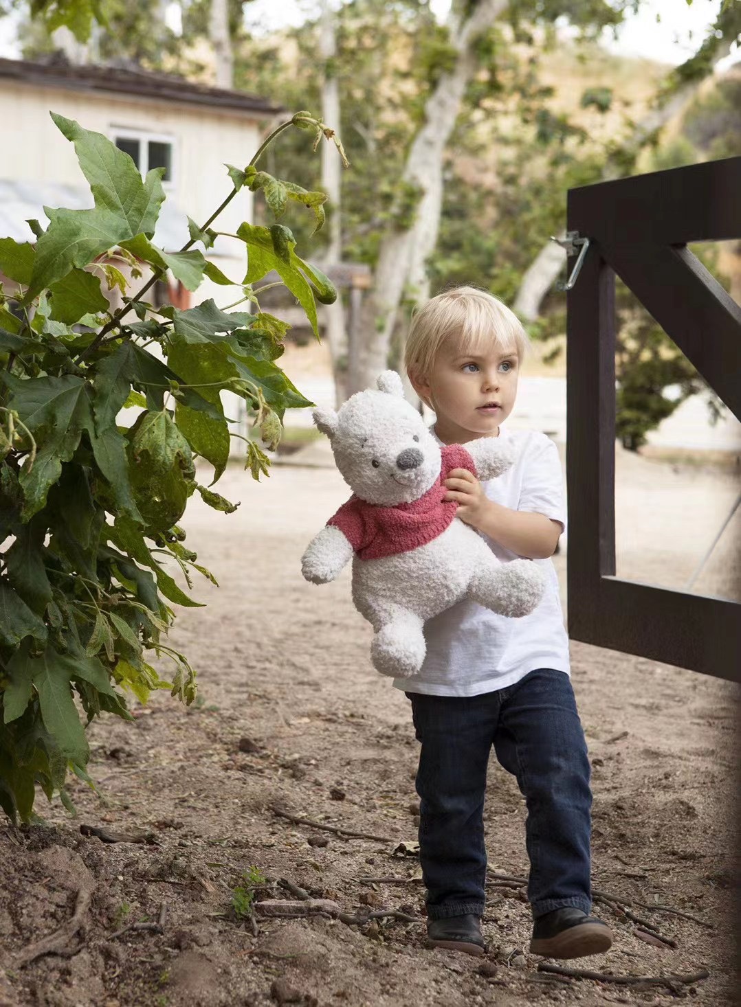 美国进口Barefoot dreams迪士尼系列小熊维尼毛绒玩具儿童礼物