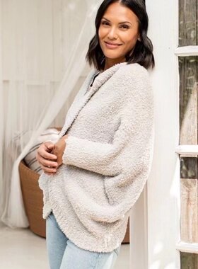 授权经销美国正品barefoot dreams女士软绵绵贝壳衫开春外套