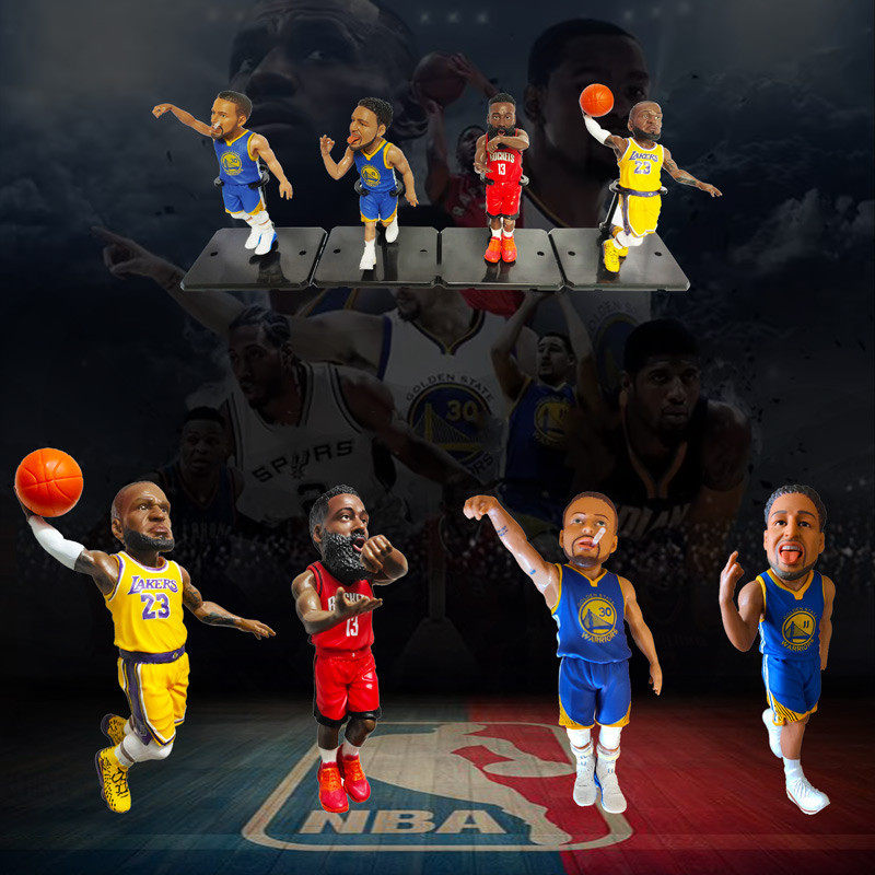 球星库里公仔nba手办周边情人节送男生生日礼物詹姆斯车载摆件