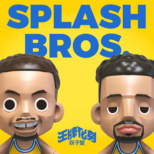 王牌化身水花兄弟 库里汤普森盲盒手办NBA球星潮玩公仔 官网正品