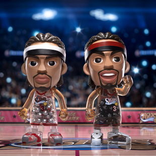 王牌化身艾弗森 Money Ball传奇球星NBA答案阿伦·艾弗森手办中娃