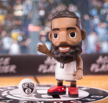 王牌化身MVP哈登确认款 NBA官网授权正品潮玩手办球迷摆件送礼物
