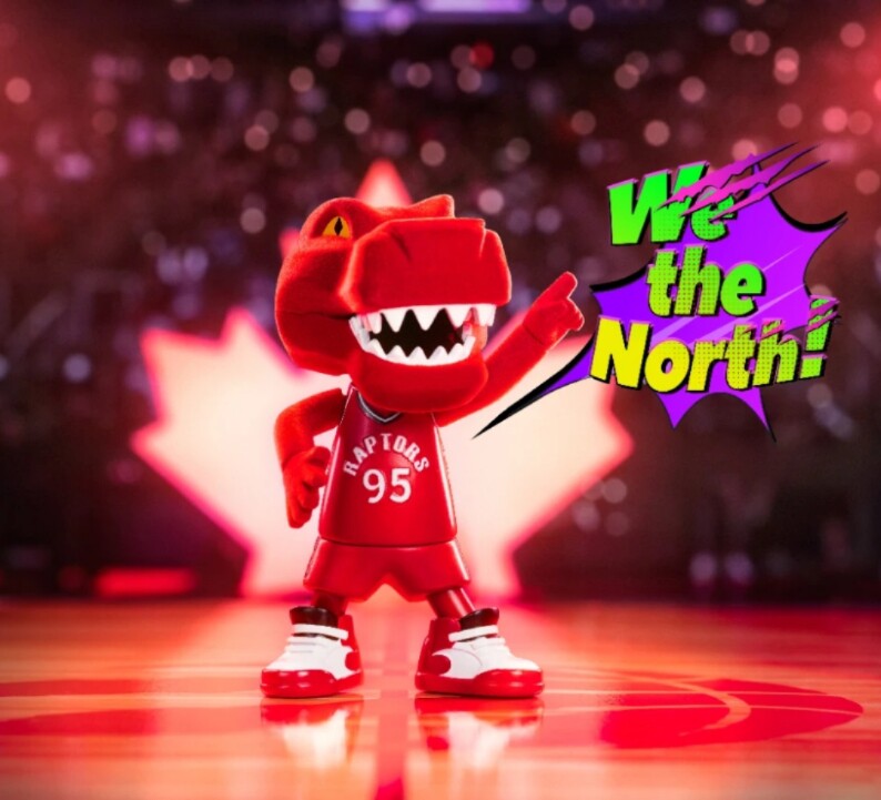 王牌化身星耀小恐龙吉祥物 官方正品猛龙队毛绒手办盲盒收藏公仔