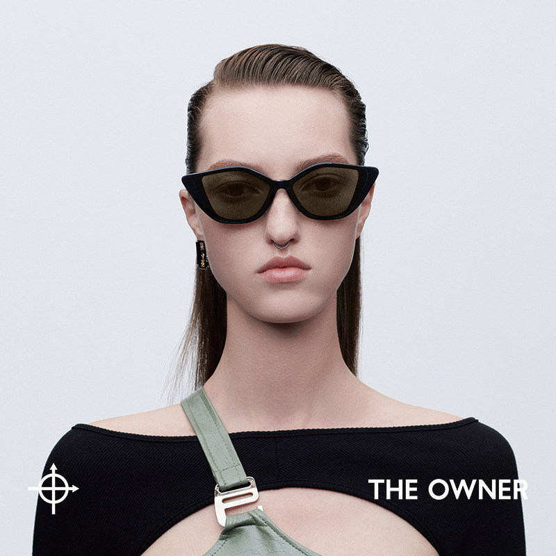 theowner/入戏太阳眼镜猫眼复古时尚潮流镜防uv400 v2男女通用