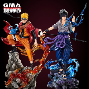 火影忍者手办GK系列十年百忍鸣人佐助动漫系列周边模型 现货