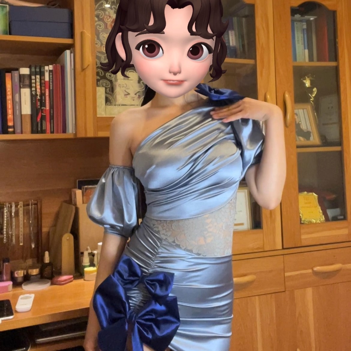 Lilly拉丁舞服连衣裙女成人新款蕾丝性感设计夏季连体短裙练功服