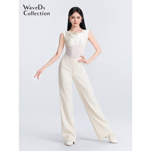 WAVE未午拉丁舞服夏季新款成人女练功服高级感上衣裤子舞蹈服套装