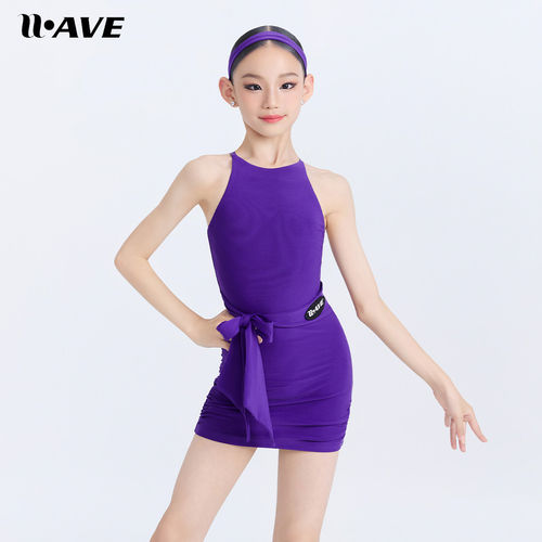 【正品】WAVE未午拉丁舞服女童2026新款【炽夏张力】连衣裙练功服